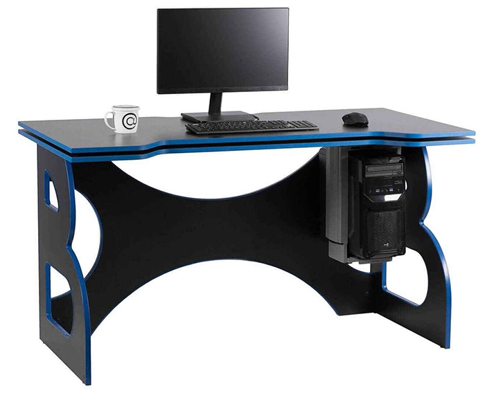 синий геймерский стол