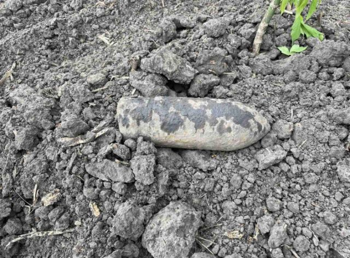 На Сумщині за минулу добу виявлено один застарілий боєприпас фото