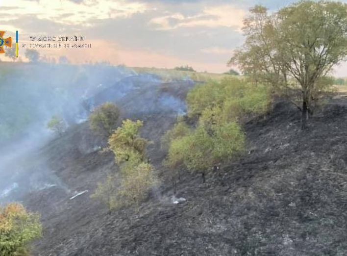 На Сумщині вогнеборці ліквідували загоряння сухої рослинності фото